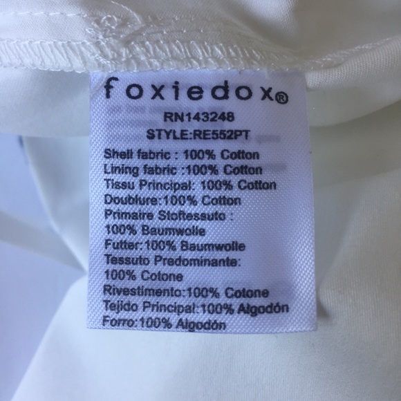 Anthropologie Foxiedox Spellgirl White & Blue Embroidered Culottes Cropped Pant - Picture 7 of 10